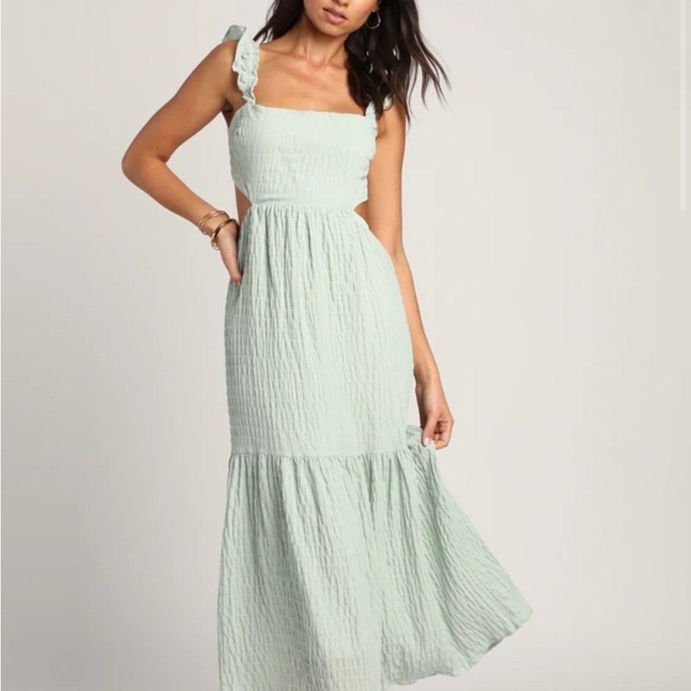Lulus mint midi dress worn once